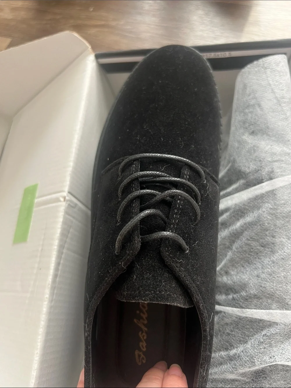 Men's Black Suede Casual Derby Shoes